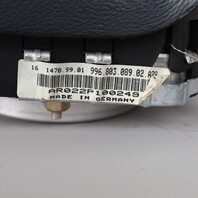 2000-2004 Porsche 911 Boxster 3 Spoke Steering Wheel Airbag Black OEM Used