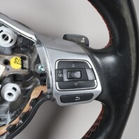 2010-2014 Volkswagen GTI Jetta GLI Steering Wheel Flat Bottom 5K0419091 OEM Used