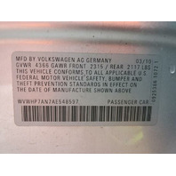 2010 Volkswagen CC - OEM Used Parts - Stock # 25143