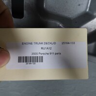1999-2004 Porsche 911 Bare Engine Deck Lid Cover Slate Grey OEM 99651201101