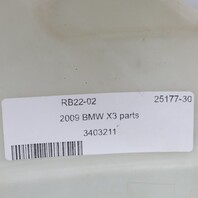 2004-2010 BMW X3 E83 Windshield Washer Reservoir 61663403211 OEM Used