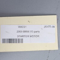 2009 BMW X3 3.0L Starter Motor 12417521116 OEM Used