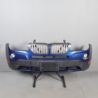 2007-2010 BMW X3 E83 Front Bumper Cover Montego Blue 51113445878 OEM Used