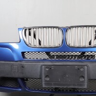 2007-2010 BMW X3 E83 Front Bumper Cover Montego Blue 51113445878 OEM Used