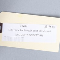 1997-2002 Porsche Boxster Right Tail Light Bulb Socket 98663146100 OEM Used