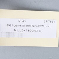 1997-2002 Porsche Boxster Left Tail Light Bulb Socket 98663146100 OEM Used