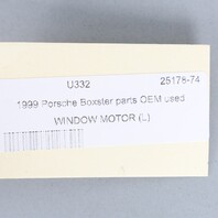 1999-2002 Porsche Boxster Left Door Window Motor 99662410102 OEM Used