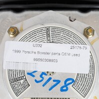 1997-2000 Porsche 911 Boxster 4 Spoke Steering Wheel Airbag Black OEM Used