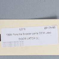 1998-2004 Porsche 911 Boxster Left Door Latch Lock 8N1837015A OEM Used