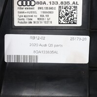 2019-2020 Audi Q5 Air Cleaner Filter Housing 80A133835AL OEM Used
