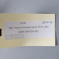 1997-2004 Porsche Boxster 986 Right Seat Switch Standard OEM Used