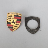 Porsche 911 Boxster Cayenne Hood Emblem Crest Badge 99355921100 OEM Used