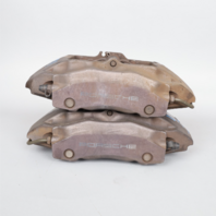 1997-2012 Porsche Boxster Cayman 986 987 Front Brake Calipers Brembo Set Black OEM Used