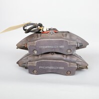 1997-2012 Porsche Boxster Cayman 986 987 Rear Brake Calipers Brembo Set Black OEM Used