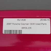2006-2012 Porsche Cayman 987 Spoiler Rear Wing Painted OEM Used