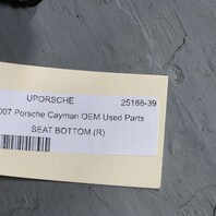 05-08 Porsche 911 997 Boxster Cayman 987 Seat Bottom Cushion Track Right OEM Used