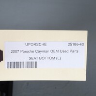 05-08 Porsche 911 997 Boxster Cayman 987 Seat Bottom Cushion Track Left OEM Used