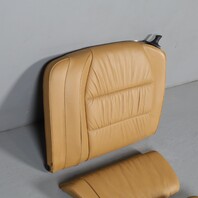 1999-2001 Porsche 911 996 Cabrio Rear Seat Set Draped Leather Beige OEM Used