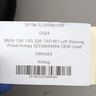 BMW 128i 135i 328i 335i M3 Left Steering Wheel Airbag 32306884664 OEM Used