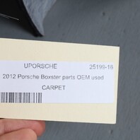 2009-2012 Porsche Boxster 987.2 Floor Carpet Black OEM Used