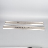 2005-2012 Porsche Boxster Stainless Door Sill Plates "Black Edition" OEM Used