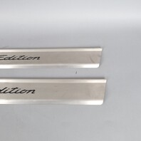 2005-2012 Porsche Boxster Stainless Door Sill Plates "Black Edition" OEM Used