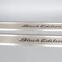 2005-2012 Porsche Boxster Stainless Door Sill Plates "Black Edition" OEM Used