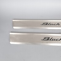 2005-2012 Porsche Boxster Stainless Door Sill Plates "Black Edition" OEM Used