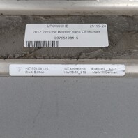 2005-2012 Porsche Boxster Stainless Door Sill Plates "Black Edition" OEM Used