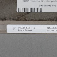 2005-2012 Porsche Boxster Stainless Door Sill Plates "Black Edition" OEM Used