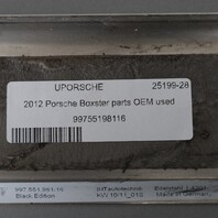2005-2012 Porsche Boxster Stainless Door Sill Plates "Black Edition" OEM Used