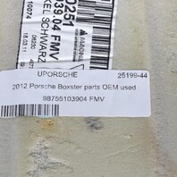 2005-2012 Porsche Boxster 987 Engine Compartment Carpet Cover Lining OEM Used