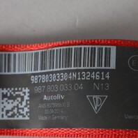 2002-2012 Porsche Boxster 986 987 Seat Belts Guards Red Blown OEM Used