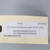 2002-2012 Porsche Boxster 986 987 Seat Belts Guards Red Blown OEM Used