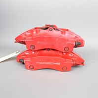 2000-2012 Porsche Boxster Cayman Rear Brake Calipers Brembo Pair Red OEM Used