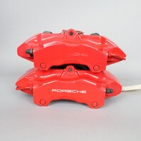 2002-2012 Porsche 911 996 997 Front Brake Calipers Brembo Set Pair Red OEM Used