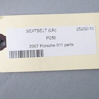 1999-2012 Porsche 911 996 997 Coupe Rear Seat Belt Left OEM Used