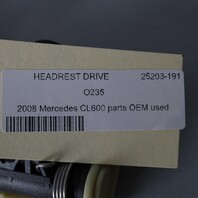 2007-2014 Mercedes CL550 CL600 Rear Headrest Folding Device 2169700125 OEM Used