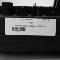 2008 Mercedes CL600 Front Engine Fuse Box SAM Module 2215404650 OEM Used