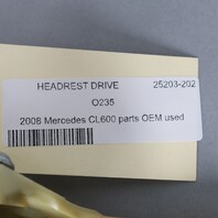 2007-2014 Mercedes CL550 CL600 Rear Headrest Folding Device 2169700125 OEM Used