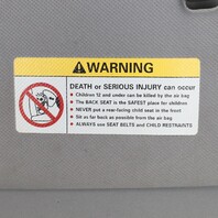 2003-2005 Porsche Cayenne Sun Visor Left 7L5857551N Grey OEM Used