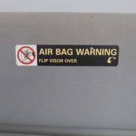 2003-2005 Porsche Cayenne Sun Visor Left 7L5857551N Grey OEM Used