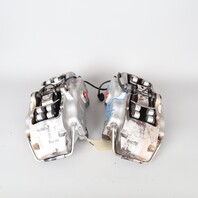 2004-2010 Porsche Cayenne Front Brake Caliper Set Brembo Silver 18ZR 18ZL OEM