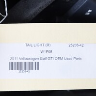 2010-2014 Volkswagen Golf GTI Tail Light Right 5K0945096G OEM Used