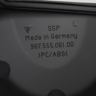 2006‑2012 Porsche Cayman 987 Left Rear Speaker Tower Cover 98755506103 OEM Used