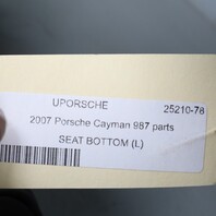 05-08 Porsche 911 997 Boxster Cayman 987 Seat Bottom Cushion Track Left OEM Used