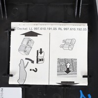 2005-2012 Porsche 911 997 Boxster Cayman 987 Kick Panel Fuse Box Cover OEM Used