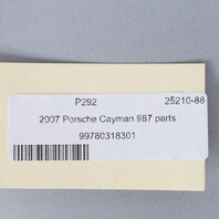 Porsche 911 997 Boxster Cayman 987 Front Seat Belt Buckle Receiver OEM Used