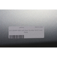 2013-2019 BMW 650i M6 640i Gran Coupe Left Quarter Panel 41217295238 OEM Used