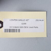 2012‑2018 BMW 640i 650i M6 Performance Kidney Grilles Pair 51712297595 OEM Used